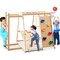 Kids 6-in-1 Indoor Jungle Gym with Slide, Climbing Ramp, and Ball Play for Ages 3-14
